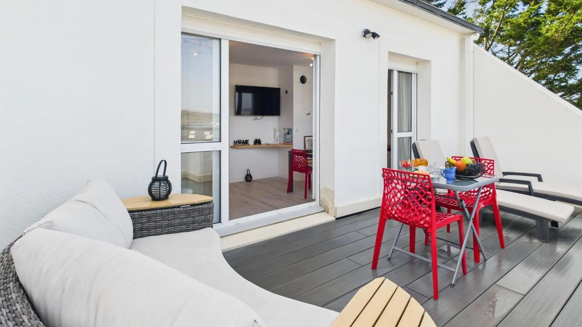 -Ar Men- T2 Avec Terrasse Vue Mer - Plage A 50M Concarneau France