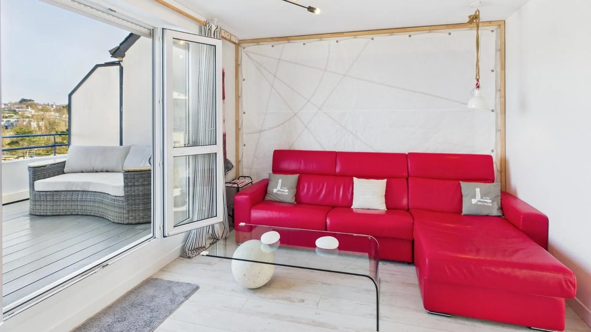 -Ar Men- T2 Avec Terrasse Vue Mer - Plage A 50M Concarneau France